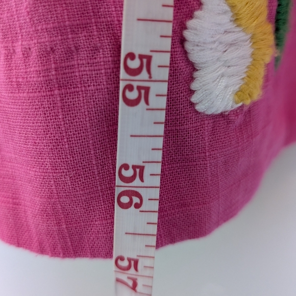 Frances Valentine Floral Cotton  Embroidered Maxi Caftan Womens Size 20 Colorful - Picture 12 of 12